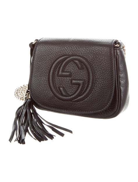 cross body bag gucci|authentic gucci soho crossbody bag.